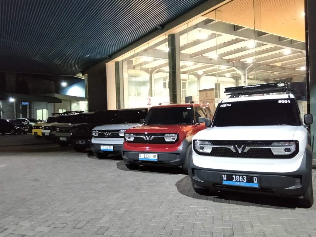 dihadiri langsung oleh para pengguna setia mobil listrik mungil perkotaan dari Komunitas Vinfast VF3 Jatim - Suroboyo Raya - Malang
